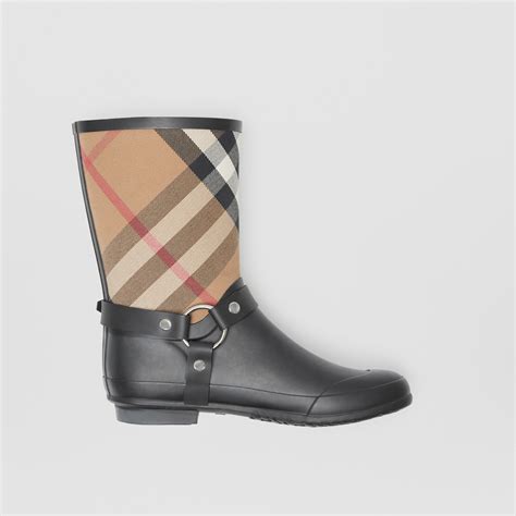 Burberry rain boot with buckle black + FREE SHIPPING